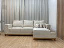 Ver imagem 5 de Sofá 3 Lugares 2,50 M Linho Bege Chaise Aline Plus