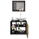 Ver imagem 3 de Conjunto para Banheiro Baden Preto Ripado