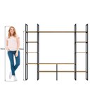 Ver imagem 5 de Estante para TV e Home Theater Industrial para TV até 55 Polegadas MDF 30CMX185CM Ferro com Industrial Madrid