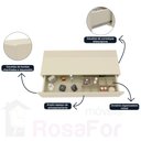 Ver imagem 5 de Aparador Nicho Sala Suspenso 1 Gaveta 080 Nobre Off White - Gelius