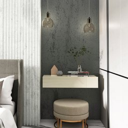 Aparador Nicho Sala Suspenso 1 Gaveta 080 Nobre Off White - Gelius - 11
