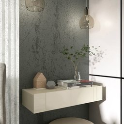 Aparador Nicho Sala Suspenso 1 Gaveta 080 Nobre Off White - Gelius - 1