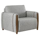 Ver imagem 1 de Poltrona Decorativa Aurora Pes Madeira Boucle Tce 1018 Moll