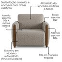 Ver imagem 5 de Poltrona Decorativa Aurora Pes Madeira Boucle Tce 1018 Moll