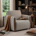 Ver imagem 6 de Poltrona Decorativa Aurora Pes Madeira Boucle Tce 1018 Moll