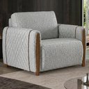 Ver imagem 2 de Poltrona Decorativa Aurora Pes Madeira Boucle Tce 1018 Moll