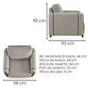 Ver imagem 3 de Poltrona Decorativa Aurora Pes Madeira Boucle Tce 1018 Moll