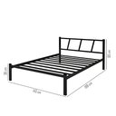 Ver imagem 3 de Cama Casal em Aço Villa Super Resistente Estilo Industrial:preto