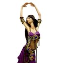 Ver imagem 3 de Bailarina Dançarina do Ventre Odalisca em Resina - Lilás