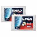 Ver imagem 3 de Kit 2 Travesseiro Nasa Alto Nasão 14cm 50x70cm Fibrasca Branco