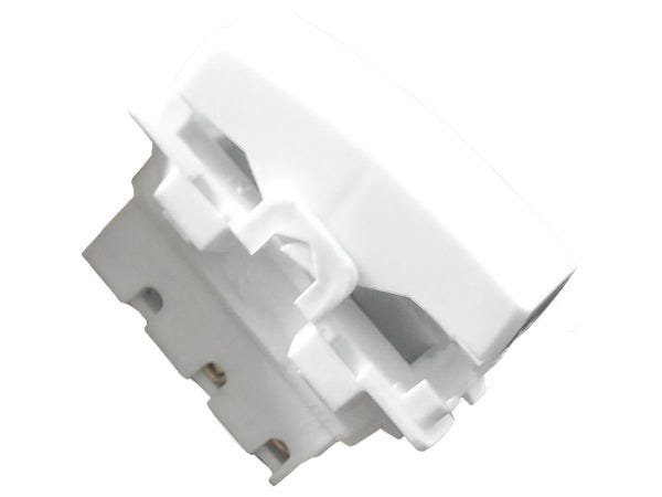 Interruptor Paralelo 2 Teclas + Tomada 10A 2p+t Com Espelho Branco Linha Dubai - 45 Unidades - 4
