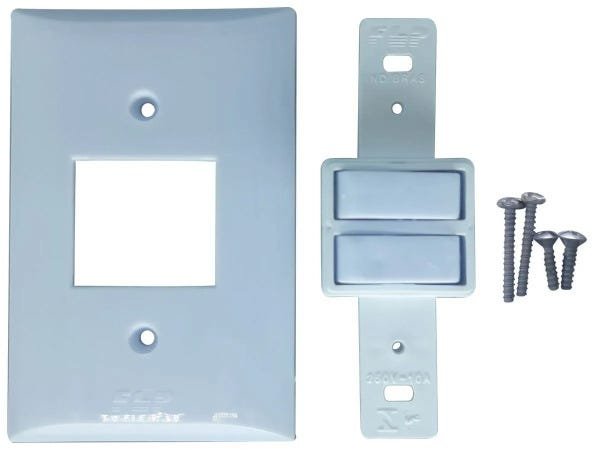 Interruptor Paralelo 2 Teclas 10A Com Placa Espelho Branco - 40 Unidades - 2