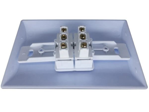 Interruptor Paralelo 2 Teclas 10A Com Placa Espelho Branco - 40 Unidades - 3