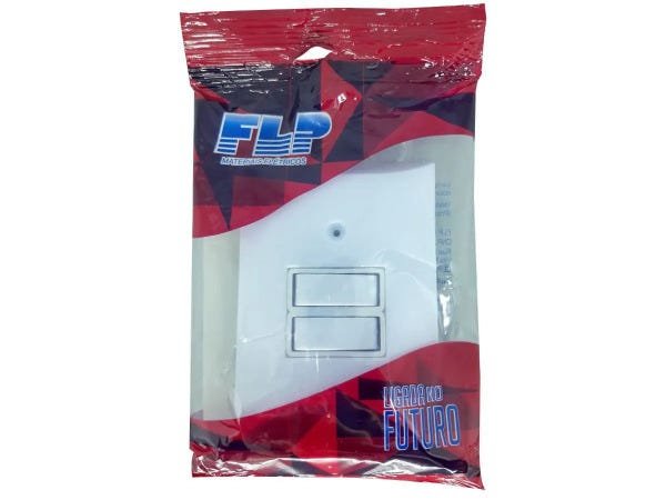 Interruptor Paralelo 2 Teclas 10A Com Placa Espelho Branco - 40 Unidades - 5