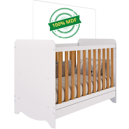 Berço Americano Ben 3 em 1 Mini Cama Mini Sofa Branco Carvalho Móveis Peroba - 8