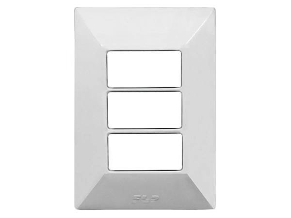 Interruptor Simples 3 Teclas 10A Com Placa Espelho Branco Linha Dubai - 30 Unidades - 2