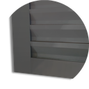 Ver imagem 3 de Porta de Correr Suspensa Meia Veneziana Meia Vidro Dir L.25 Cinza 210x80 Brimak