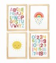 Ver imagem 1 de Kit Quadro Arco Íris e Sol Decorativo Infantil Quarto Criança Bebê Enxoval