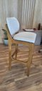 Ver imagem 5 de Banqueta Alta Decor Linho Cinza N-14