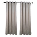 Ver imagem 1 de Cortina Tecido Jacquard Listrado 3,00x2,50 Bege