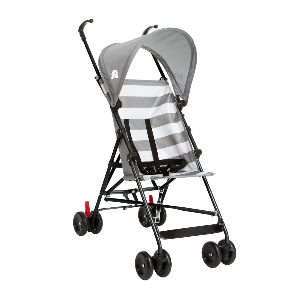 Carrinho Guarda-chuva Malibu 6m-15kgs Cinza Multikids Baby - Bb366out [reembalado] Bb366out Multikid