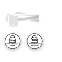 Ver imagem 3 de Aparador para Monitor, Apoio de Mesa para Monitor, Prateleira Mesa - Preto