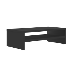 Aparador para Monitor, Apoio de Mesa para Monitor, Prateleira Mesa - Preto - 1