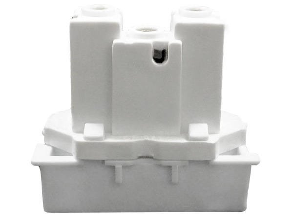 Interruptor Simples 1 Tecla + Tomada 10A 2p+t Sobrepor Externo Com Espelho Branco Linha Viena - 30 U - 9