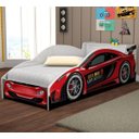 Ver imagem 1 de Cama Carro Solteiro Com Baú e Grade de Proteção Vermelho