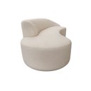 Ver imagem 5 de Sofá Curvo 230cm Braço Lado Direito Mavie Bouclé Off White - Sallar Home