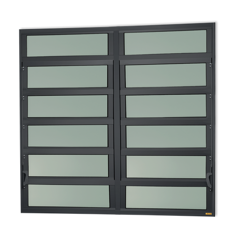 Basculante Alumínio 2 SEÇÕES120 X 150 Elite V.Boreal Preto Brimak