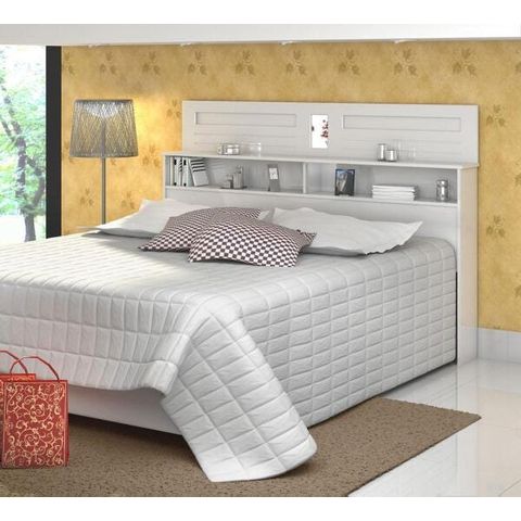 Cabeceira Para Cama Casal Quarto Florença Branco