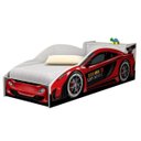 Ver imagem 2 de Cama Carro Infantil Com Baú e Grade de Proteção Vermelho