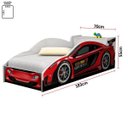 Ver imagem 3 de Cama Carro Infantil Com Baú e Grade de Proteção Vermelho