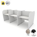 Ver imagem 4 de Mesa de Trabalho Call Center para 6 Pessoas 2,77m Cinza F5 Cor:cinza