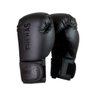 Kit Muay Thai Luva Bandagem Bucal Caneleira Pro Black 10oz - 2