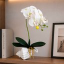 Ver imagem 4 de Arranjo Orquídea Vaso Artificial Decoração Enfeite Casa 40cm