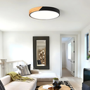 Ver imagem 5 de Luminária Plafon Led 25w Preto com Detalhe de Madeira Bivolt Iluminação de Teto Luz 3em1 Moderno