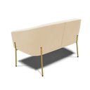 Ver imagem 4 de Sofá Namoradeira e 2 Poltronas Pé de Ferro Dourado Stella Suede D03 - D'Rossi Marrom Rato