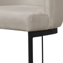 Ver imagem 4 de Banqueta Decorativa Emily Base Metal Preto:bege
