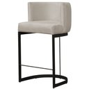 Ver imagem 1 de Banqueta Decorativa Emily Base Metal Preto:bege