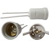Soquete Com Rabicho Para Lâmpada Bulbo E27 250V 2A Branco - 40 Unidades - 1