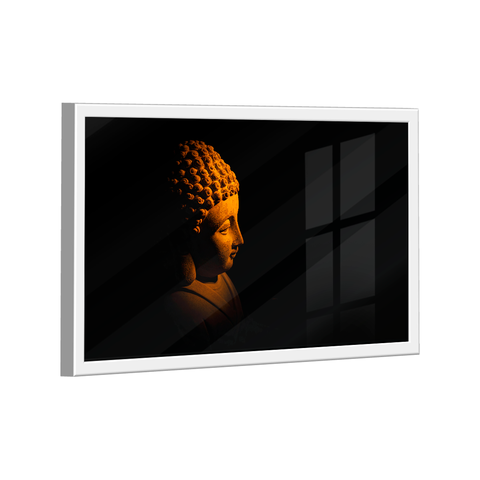 Quadro Buda no Preto -- Br Artes