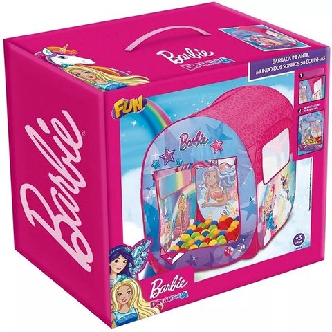 Barraca Infantil da Barbie com 50 Bolinhas F00068 Fun F0006-8