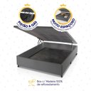 Ver imagem 6 de Conjunto Box Baú Cinza Durban Cinza Espuma D28 Casal 138x188x64 - King House