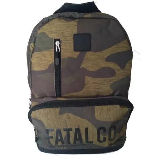 Mochila Escolar Camuflada FATAL 5 Compartimentos Reforçada FTM1800900 -  Marrom claro - Camuflagem | MadeiraMadeira