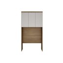 Ver imagem 1 de Modulado de Quarto Armário Ponte Aéreo Casal Rizon/linea C/ 3 Portas Cumaru/fendi 25 - Novo