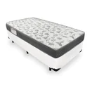 Ver imagem 1 de Cama Box Solteiro + Colchão de Espuma D33 - Ortobom - Iso 100 88x188x53cm - Branco