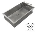 Ver imagem 1 de Cuba Multiuso Para Pias De Inox C/ Escorredor 70x40 Technox