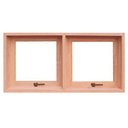 Ver imagem 1 de Janela Vitro de Madeira Max Ar Duplo Eucalipto 0,60 (a) X 1,00 (l) Panorâmico